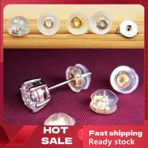 🚚【Local Express Delivery】🚚 10Pcs Soft Clear Earnuts Earrings Backs Plugs Stoppers Findings Useful Jewelry