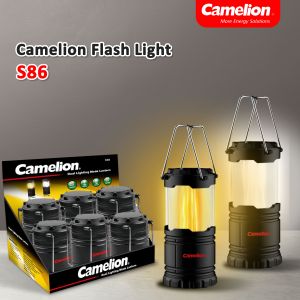 Camelion Lampu Camping S86 Lantern Lentera Kemah Senter Dual Mode Camping Free Baterai