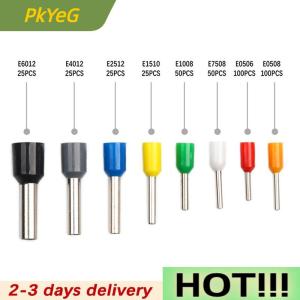 PkYeG 400pcs Tubular Terminal Cord End Wire Connector Electrical Insulated Terminator