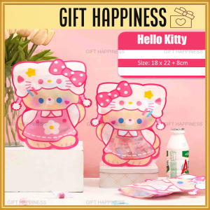 Cute Sanrio-Themed Sealed Doorgift Bag – Hello Kitty & Kuromi Design|Party Goodie Bag Only (No Contents)|Gift Happiness