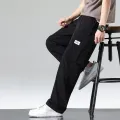 Celana Cargo Panjang Pria Korean style loose pants celana Olahraga Sport Jogging Big Size baggy pants Oversize longgar Celana training keren murah celana jumbo celana banyak kantong sweatpants quick dry cargo hitam. 