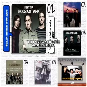 POSTER DINDING HOOBASTANK/SIZE.A4/TANPA BINGKAI.