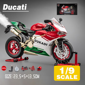 LEO 1:9 Ducati 1299 Motorcycle Spray Version Diecast โมเดล รถอัลลอยด์รถยนต์ของเล่นคอลเลกชันของขวัญสําหรับเด็กชายสาว ของเล่นเด็ก