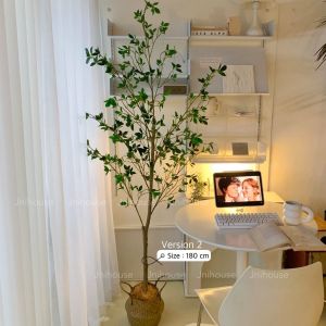[พร้อมส่ง] Jnihouse : ต้นสึบากิประดิษฐ์ แถมตะกร้าสาน (Tsubaki Potted Plant)(Tree)