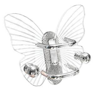 Acrylic Butterfly Shape Comb Organizer Transparent Practical Designs Enhances Space Decors Great for Women and Home Use