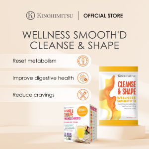 Kinohimitsu Wellness SmoothD Cleanse & Shape Detox Supplement Sachet 10g - Cleanse Body Boost Energy Weight Loss