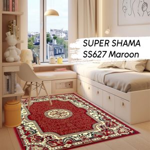 SUPER SHAMA Karpet Lantai 260X360 SS627 Maroon
