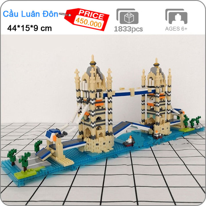 Cầu Tháp Luân Đôn London Tower Bridge Lego Architecture