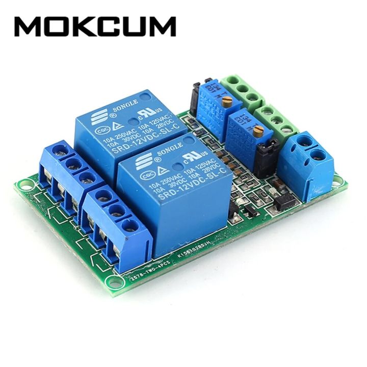 Lm393 12v 2ch Voltage Comparator Relay Control Circuit Module Lm393 12v