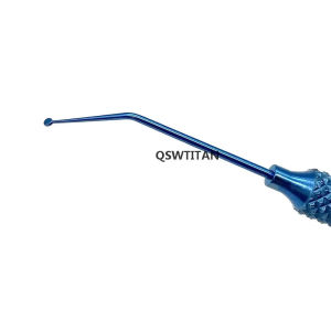 KITA Ophthalmic Hook tool ICL Manipulator hook with Disc tip Titanium Double EyelidEyes Surgical Instruments