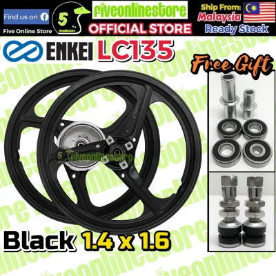 3 Batang ENKEI Sport Rim With Disc YAMAHA Y125 LC135 Y150 125Z 125ZR LC Y15 LAGENDA 110 115 Y15 RS150 RSX 3 Kaki Enkei