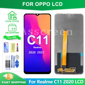 For Oppo Realme C11 2020 2021/Realme C12 C15 C20 C21 Original LCD Display Screen Touch Assesmbly Panel Digitizer Replacement for OPPO RMX2185 RMX3231