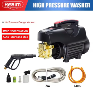 SUMINOE High Pressure Washer Induction Motor Car Wash Machine with Pressure Gauge Foam Cannon 7M Hose Portable Power Washer for Home Vehicle Cleaning