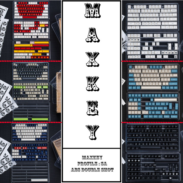 [ XẢ KHO ] Keycap MAXKEY SA Double Shot nhựa ABS đóng hộp kèm khay đựng ...