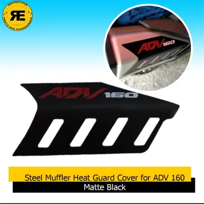 MOKOTO Steel Muffler Heat Guard Cover for Honda ADV 160 | Metal Exhaust Protector Garnish