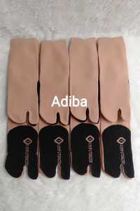 TERSEDIA 12/6/3/1 PASANG KAOS KAKI JEMPOL TELAPAK HITAM/ KAOS KAKI 2 JARI WARNA CREAM