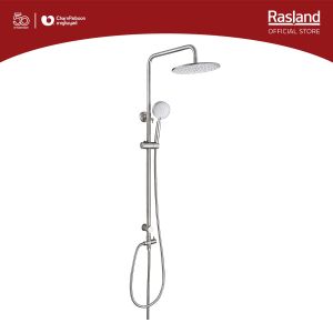 ชุดเรนชาวเวอร์ สำหรับเครื่องทำน้ำอุ่น/น้ำเย็น สแตนเลส 304 ฝักบัวก้านแข็ง 22.5 cm ขอบฝักบัวไร้รอยต่อ สายน้ำนุ่มฝอยละเอียดแบบ 4 IN 1 ฝักบัวมือ 5 ระบบ+ขอแขวนสายสแตนเลส 150 /120 /40 cm รับประกันไส้วาล์วเปลี่ยนทิศทางน้ำไม่รั่วซึม 10 ปี | RA F611-91919