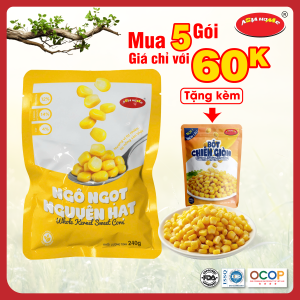 Ngô Ngọt Nguyên Hạt 240g ăn ngay hoặc Chế biến - Asia Home Foods - Giữ trọn vị tươi ngon tự nhiên