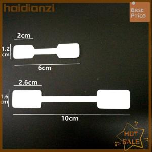 haidianzi 100pcs White Price Label Tags with Hanging String Jewelry Stationery Shoes Cloth