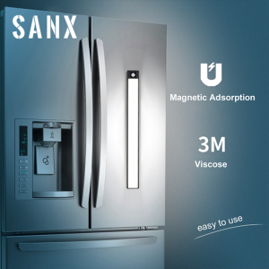 SANX Lampu Tidur 60cm LED Motion Sensor Night Light Ultra-Thin Closet Cabinet Lamp Study Table Lamp USB Rechargeable Magnet Wall Light Eye Protection Reading Book Light for Bedroom Wardrobe Cabinet Living Room