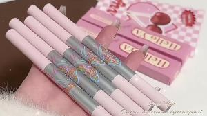 Helloya Smart Dual-Ended Eyebrow Dye Cream + Eyebrow Pencil 2-in-1 Natural Color Smooth Wild Brow Smudge-Resistant 2025