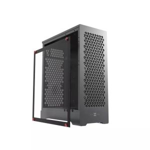 ซiaoเจอวุปินส์ ZZAW C1 เคสคอมพิวเตอร์ MATX ที่ทำจากอลูมิเนียมสมบูรณ์ แบบตั้ง ITX แคมแคม แปลงไฟ ATX แกนการ์ดกราฟิกแนวตั้ง กระดานรูกลมล ike Apple