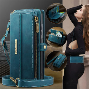 Crossbody Zipper Leather Multicolor Card Wallet Bag Case For Samsung Galaxy A56 A55 A54 A53 A52 5G Flip Cover