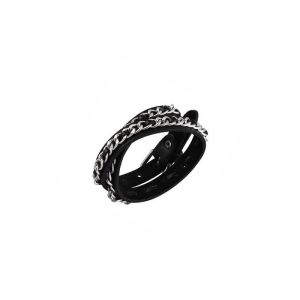Sweet Cool Design Leather Bracelet Female Hip-Hop Punk Y2k Bracelet Bracelet Male Light Luxury Niche Exquisite Trendy Necklace Accessories
