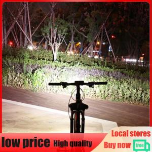 【New Arrival】 Bicycle Headlight Aluminium Alloy Bike Handlebar Light High Brightness Type-C USB Rechargeable Riding Lighting Warning