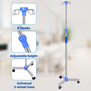 *Cheapest* Stand IV portable drip stand medical Adjustable height and height mobile Super strong load-bearing capacity