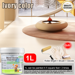 Colored Sand Floor Paint Waterproof Nonslip Wear-Resistant 3 in 1 Epoxy Floor Paint for Warehouse Parking Factory Garage Lot Floor Indoor outdoor Floor paint for cement Floor paint for tiles Cement Floor Paint epoxy flooring paint