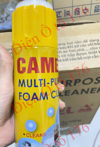 Chai xịt tẩy vệ sinh nội thất ô tô dạng bọt CAMEL FOAM CLEANER 650ML