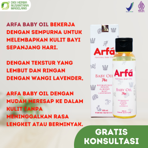[BPOM RESMI] Arfa Baby oil - Minyak telon alami melindungi si kecil dari gigitan nyamuk