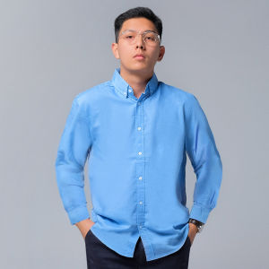 ORCA Kemeja Lengan Panjang Nova Basic Shirt Denim Blue