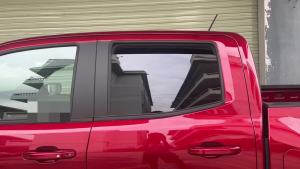 OnlyF U fit for Chevrolet Colorado for GMC Canyon 2014 Up Car Rear Window Louver Ventilation Panel Exterior Accessoreis Q3P9R