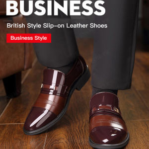 Perforated hollow mens formal shoes in