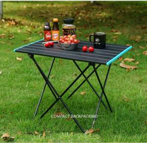 Picnic table Folding table Portable camping table Aluminum foldable table top Ultra-light compact with storage bag for Outdoor Beach BBQ Picnic Cooking Festival Indoor Office