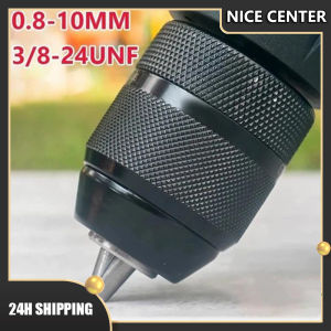 3/8" Thread 0.8-10mm Keyless Metal hand-tightened self-locking Drill Chuck for Hand Electric Drill