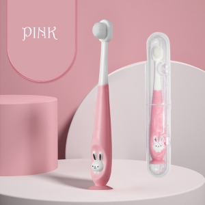 1pc Baby Toothbrush Bunny Designed Toothbrush Soft Silicone Bristle Oral Care for Kids