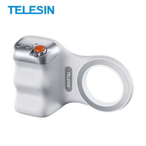 For iPhone 17 Phone Handle Grip with Wireless Zoom Remote Telesin Magnetic Tripod Stabilizer for 17/17 Pro/17 Pro Max Shooting