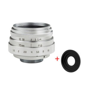 TL 35mm F1.6 Manual Focus MF Prime camera Lens + C-ring Mount for Canon EOS Nikon N1 Fuji C-FX Sony NEX Olympus Micro 4/3 C-M4/3