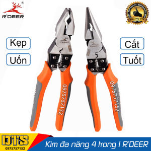 Kìm đa năng cao cấp 4 trong 1 RDEER 9inch/225mm (Kẹp-Cắt-Uốn-Tuốt dây)