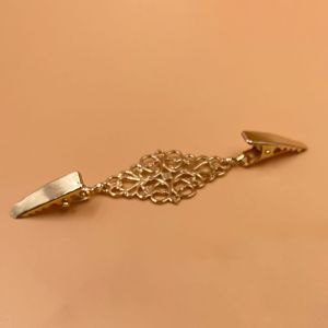 538TD Golden Silvery Retro Fashion Sewing Supplies Alloy Material Fasteners for Clothes Cardigan Clamps Clamps for Fabric Clothing Clip