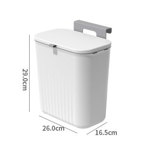 ️READY STOCK️❤️9L Can Dustbin Hanging Kitchen Rubbish Bin Cabinet Door Floor Wall Mounted Kitchen Trash Can Tong Sampah 厨房垃圾桶