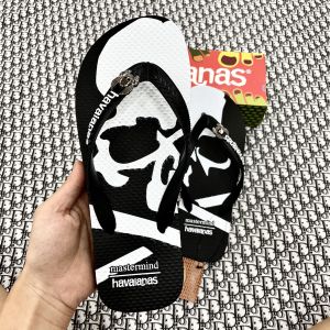 Dép xỏ ngón nam hoạ tiết Skull HotHit thời trang cá tính đi biển chống trơn trượt.