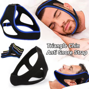 【Comfortable/No Odor】Triangular Chin Strap for Stopping Snoring/ Anti-Snoring Sleep Care Chin Support Strap/ Sleep Aid Wrap Support Strap