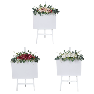 Artificial Flower Swag for Wedding Reception Backdrops Party Table Decoration Wedding Welcome Sign Flower Arrangement