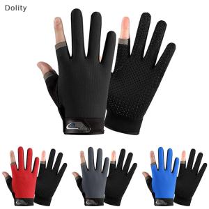 🎄【Special price】Dolity Summer Men Fishing Gloves Women Two Finger Cut Male Touchscreen Angling Anti-Slip Sun-Proof Breathable Cycling Fitness Gloves