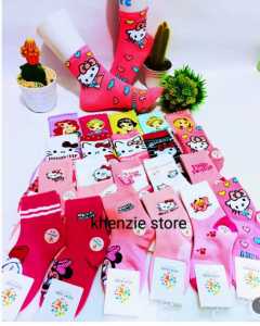 6 pasang kaos kaki anak tk  sd cewek perempuan  motif lucu  tebal  fashion viral terlaris