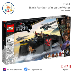 LEGO Marvel 76214 Black Panther: War on the Water (545 Pieces) สำหรับเด็กอายุ 8 ปีขึ้นไป Brick Toy ตัวต่อ เลโก้ ของเล่น ของขวัญ เสริมพัฒนาการ